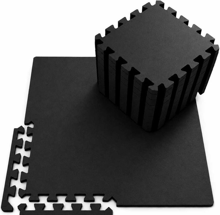 Mata puzzle Gumowo-Piankowa 2w1 ACTIV FIT 120x120cm do ćwiczeń siłownia crossfit 4szt