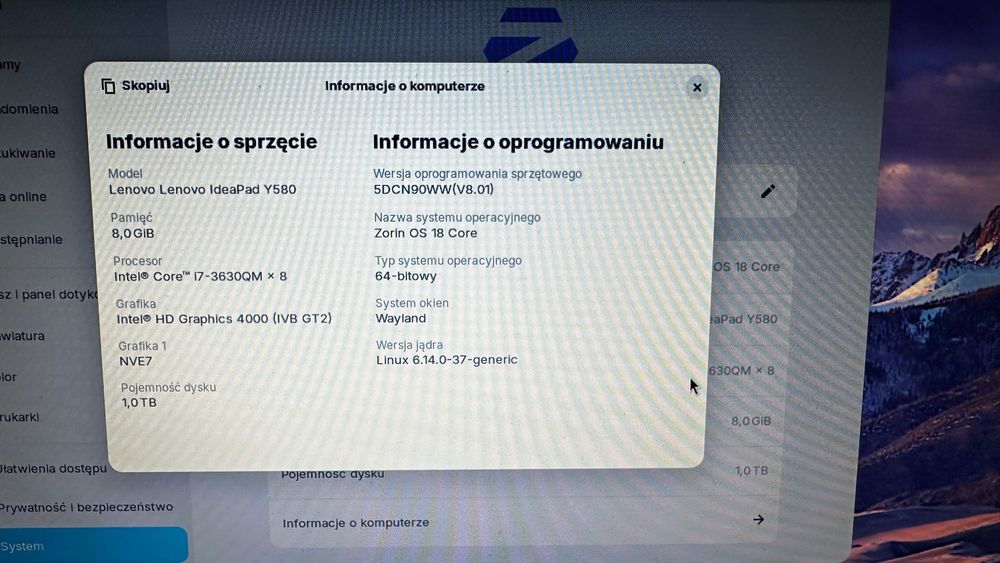 Lenovo IdeaPad Y580