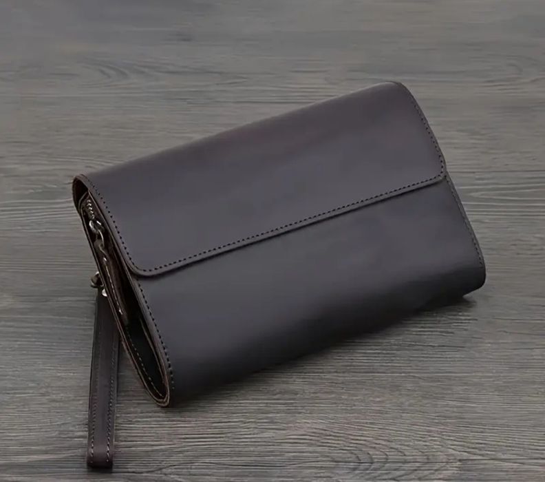 100% кожа Мужской Клач Барсетка.