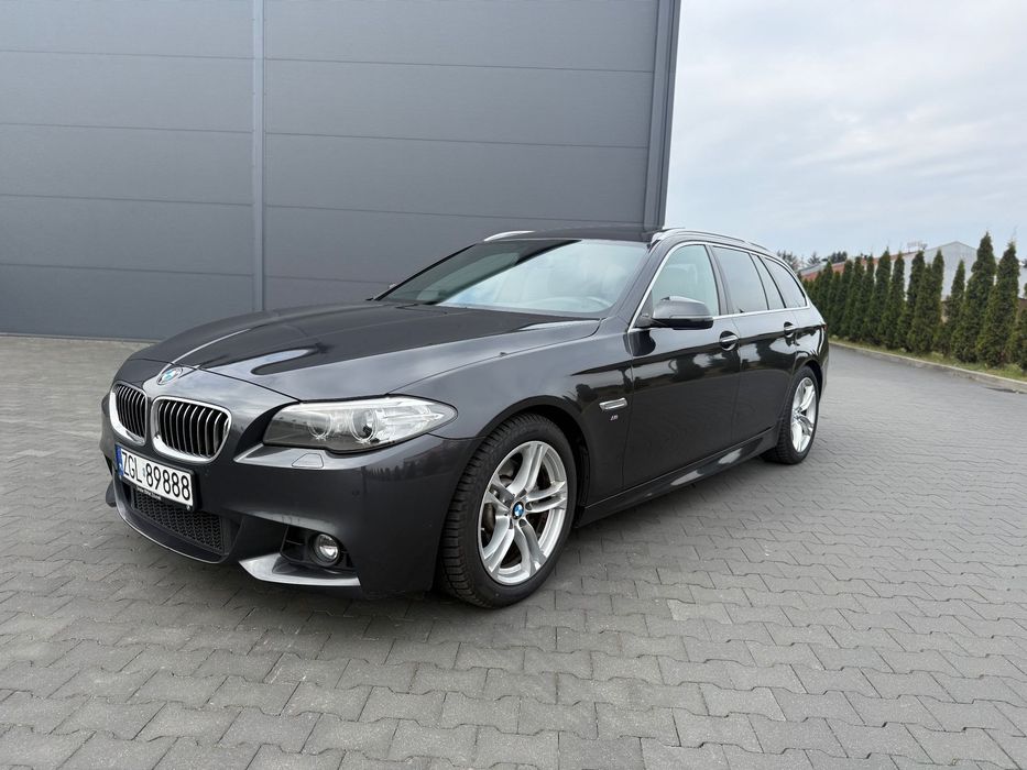 BMW Seria 5 2.0 D B47, Bezwypadkowy, Org przebieg, Fabryczny Pełny MPak, Alcantara
