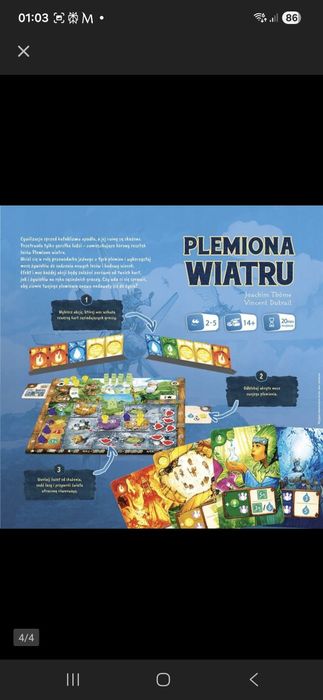 PLEMIONA WIATRU gra planszowa fantasy sci- fi WIELKA 447 ELEMENTÓW