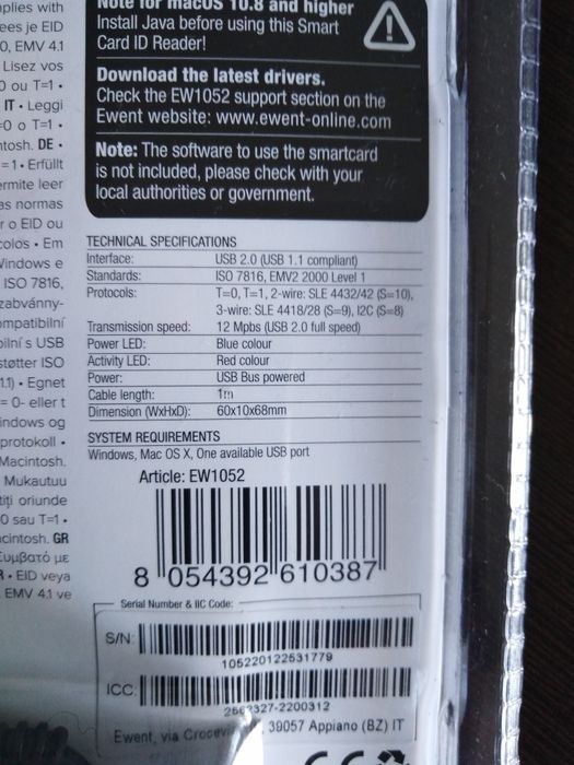 Leitor cartão cidadão