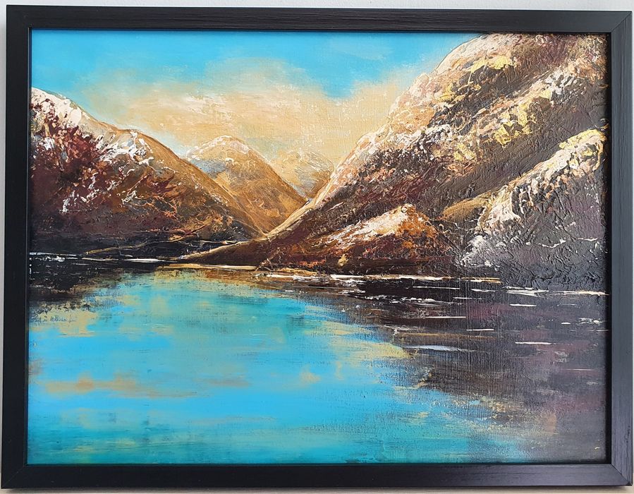 Картина інтер'єрна. Оформлена в раму. Пейзаж.