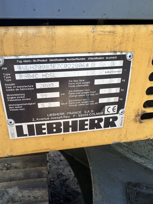 Koparka gąsienicowa Liebherr R904C HDSL