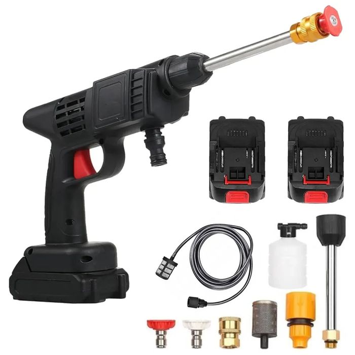 Акумуляторна мийка високого тиску в кейсі + 2 акумулятори 24 В