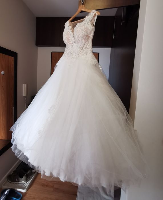 Suknia ślubna ms moda L/XL roz 42