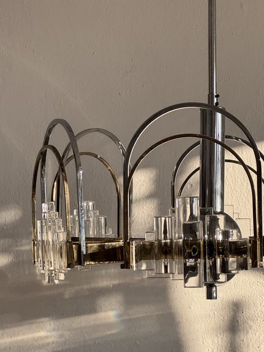 Włoska lampa wisząca vintage – Gaetano Sciolari
