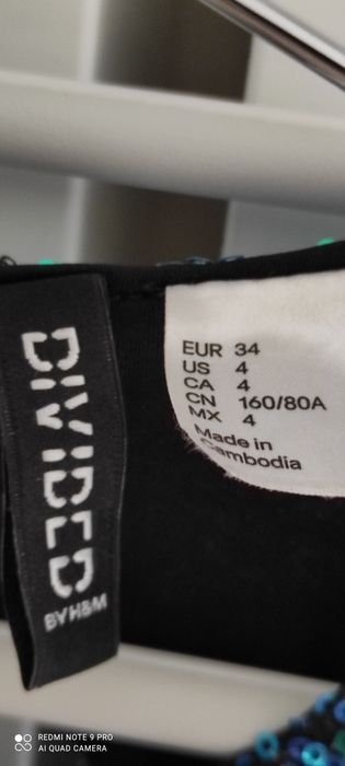 sukienka h&m rozm.34/zielony szmaragdowy/bal syrenka strój karnawałowy