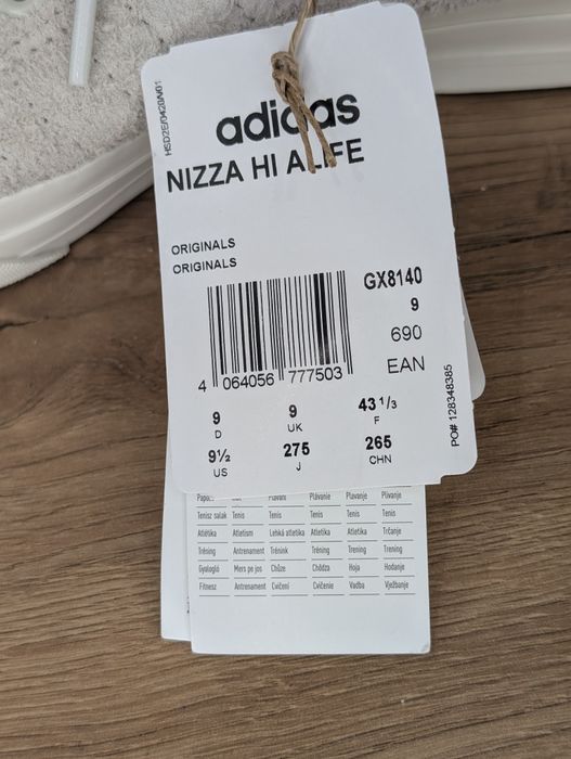 Нові кеди Adidas Nizza Hi Alife (Оригінал)Натуральна замша
