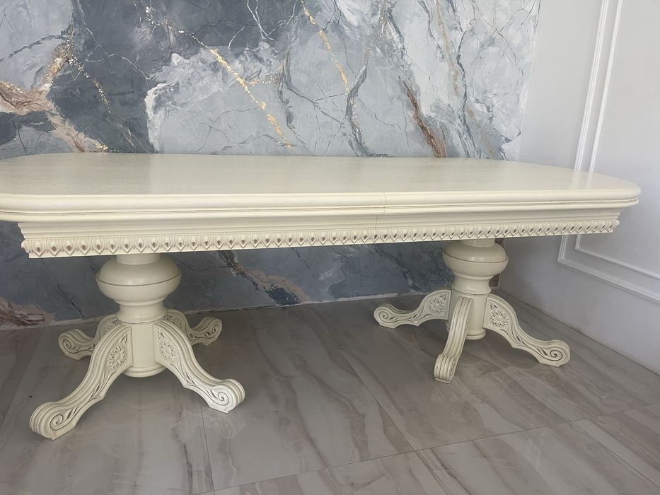 Стіл розсувний Валонь білий