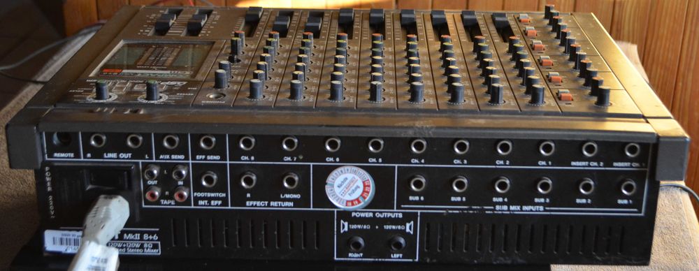 LEM  Compact Mk ll 8+6  Mixer audio ze wzmacniaczem 2x120w 14-kanałowy  Włoski