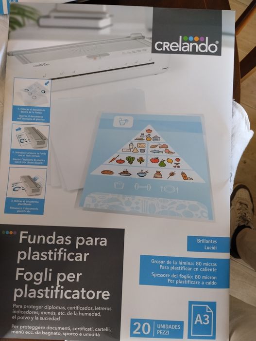 Plastificadora A5, A4, A3