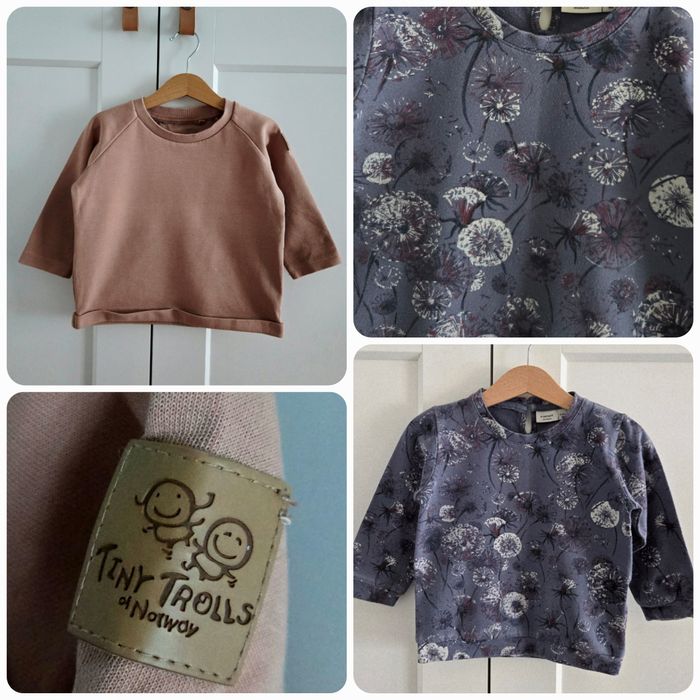 Zestaw bluz rozm. 80, Name it, latawce, Tiny Trolls
