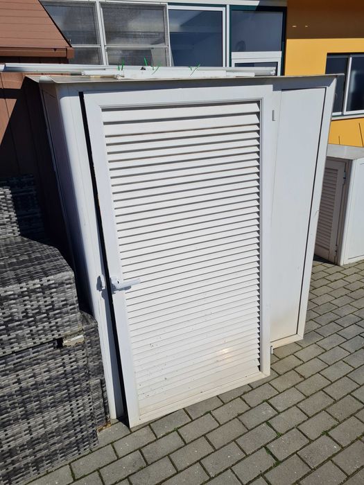 Armário técnico alumínio para exterior 135 x 65 x 167 cm