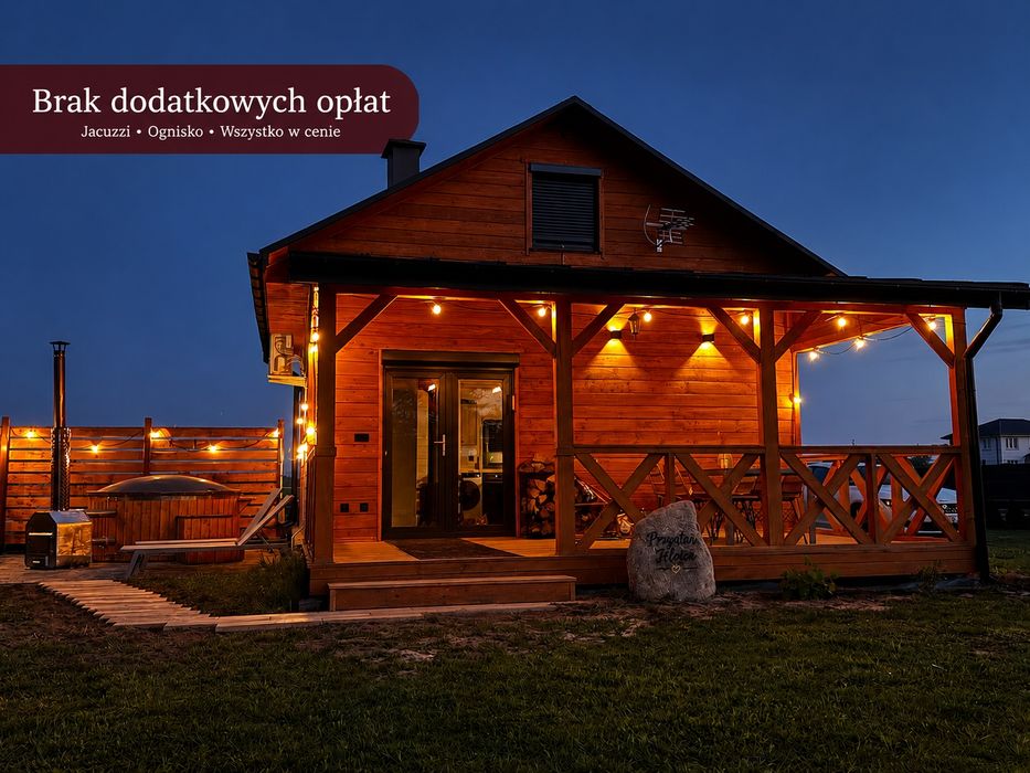Domek na wyłączność z Jacuzzi | Kominek + Ognisko | Międzyrzec Podlaski