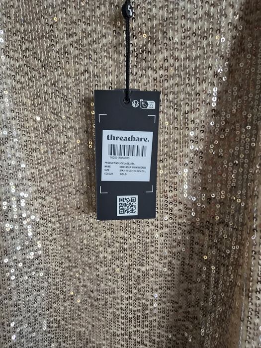 Sukienka cekiny threadbare L