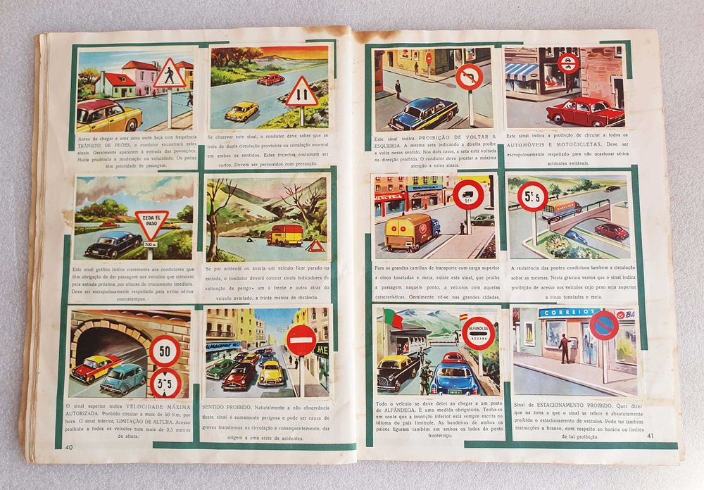 Antiga Caderneta Completa ~ "HISTÓRIA do AUTOMOVEL" ~ IBIS 1961