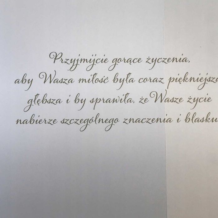 Kartka 15x15cm Ślub W Dniu Ślubu życzenia +koperta do wyboru wzór