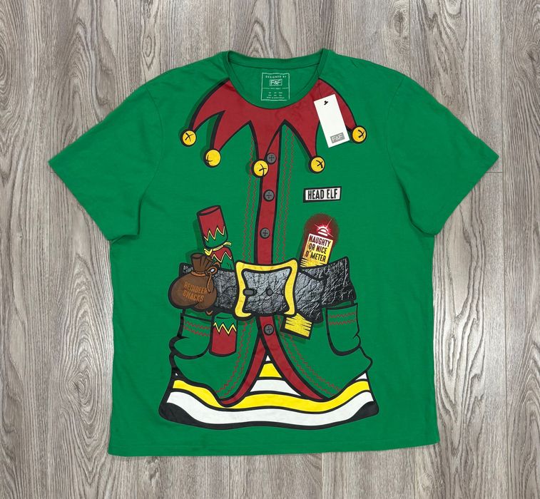F&F 2XL Хлопковая Мужская футболка xxl єльф зеленая босс новогодняя 2X