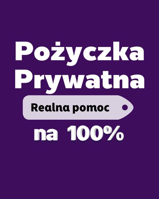 Pożyczka prywatna, 100% szybka