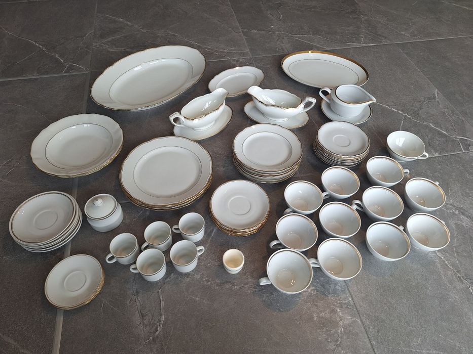 Duży zestaw porcelany obiadowy kawowy kahla alt schönwald epiag