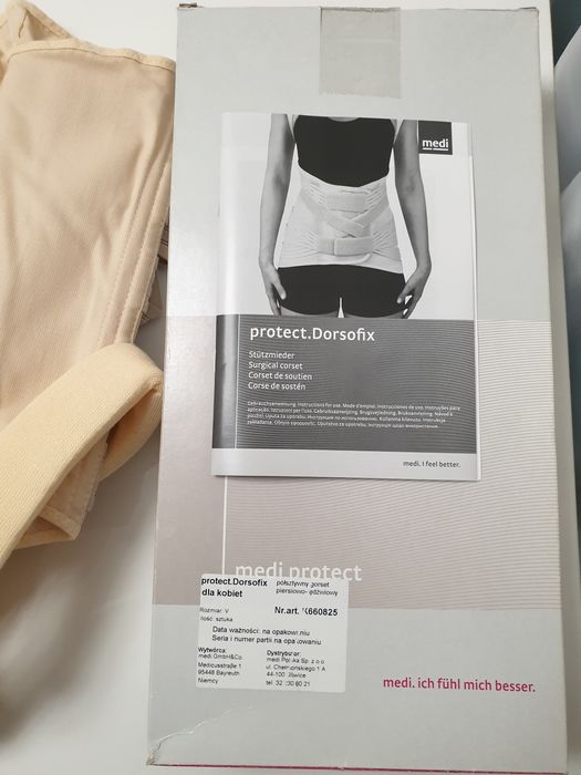 Gorset piersiowo lędźwiowy XL dla kobiet