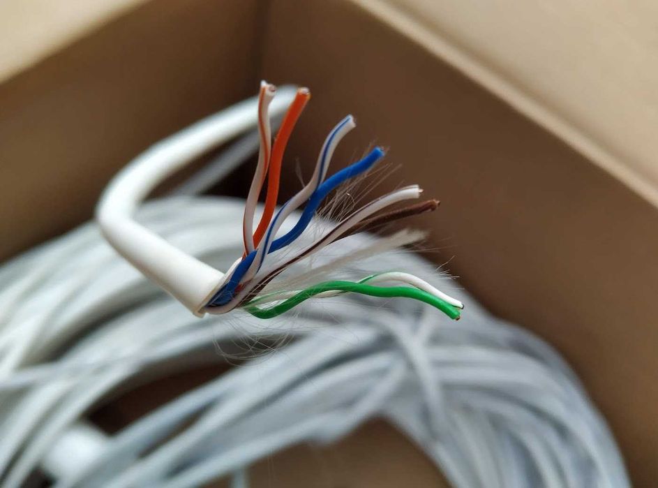 Кабель мережевий Cat5e Мідь 100% Віта пара Патч-корд