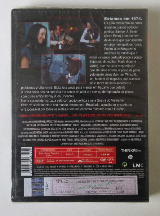 Richard Nixon's Assassin (SEAN PENN) (New/Sealed DVD)64751029080450121