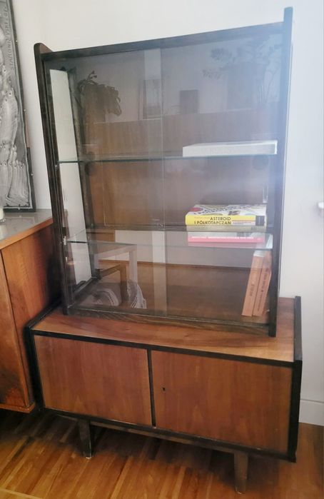 Witryna, komoda, serwantka, PRL vintage, R. Hałas