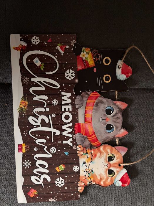 Decoração de Natal “Meowy Christmas”