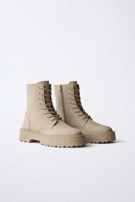 Нові черевики ботинки Zara розмір 35 на шнурівці та блискавці