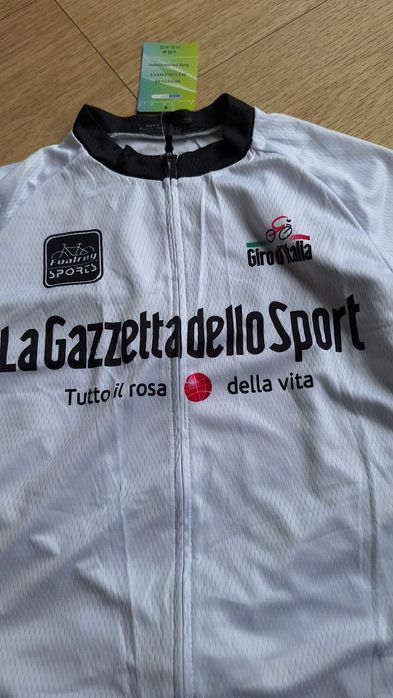 Koszulka kolarska męska biała Giro r. L