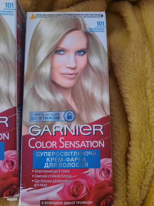 Краска для волос Гарниер, Garnier 101, платиновый ультра блонд
