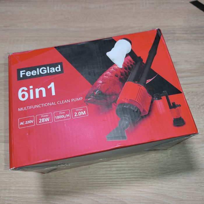 Електропомпа для чистки акваріума 6 в 1 на 220В повний комлект