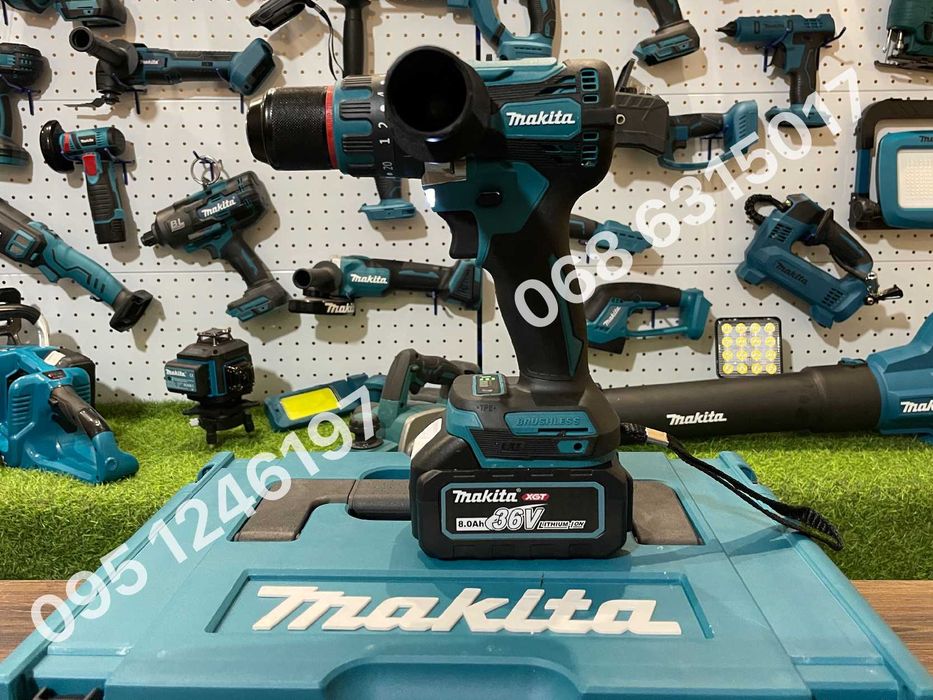 Набор акумуляторный Makita Шуруповерт DHP 489BL Болгарка DGA 511 36V