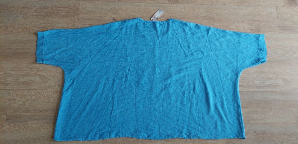 Niebieska bluzka rozmiar ok 50-54 Made in Italy/ New Collection