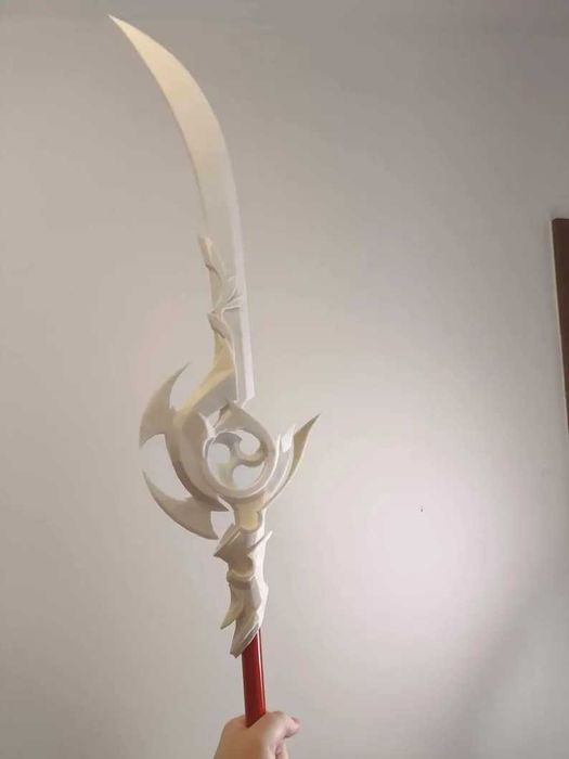 Genshin Impact Engulfing Lighting Raiden Shogun arma para cosplay/prop