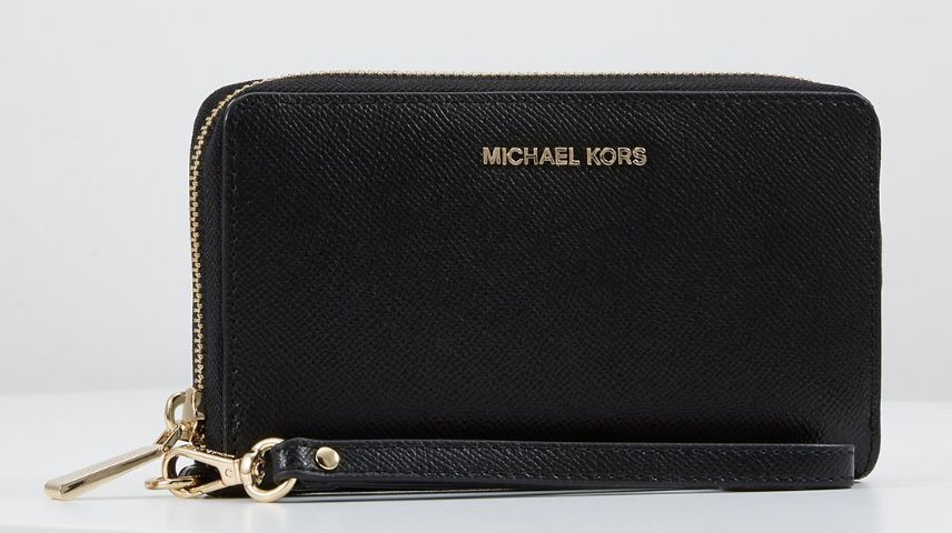 Nowy czarny Portfel Michael Kors jet set