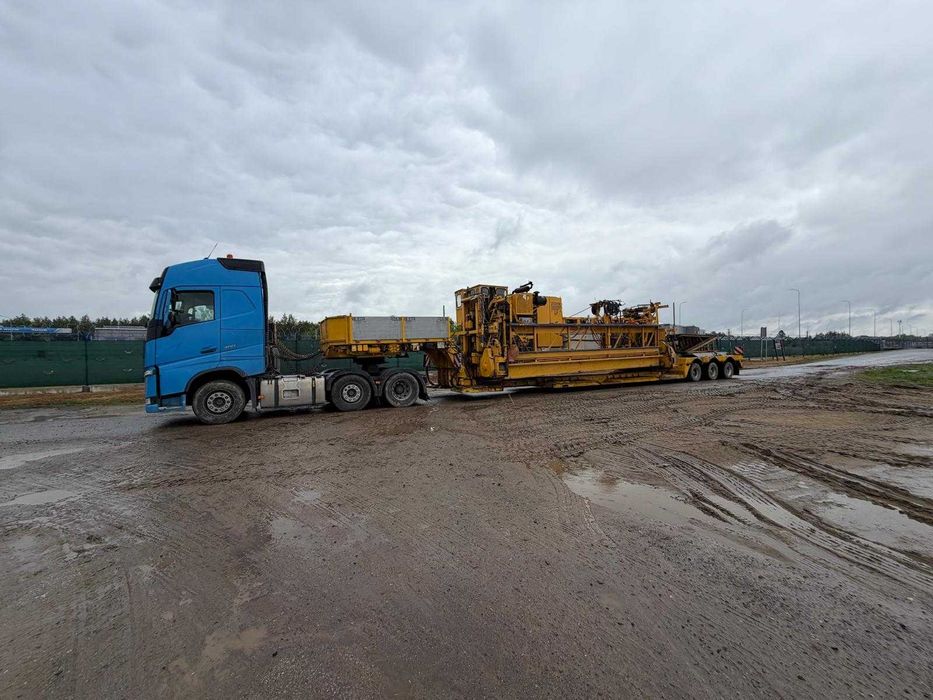 Transport niskopodwoziowy/Gabaryty tiefbett z pilotażem i inne