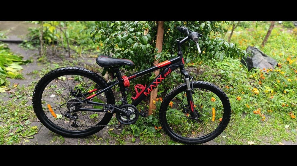 Велосипед 24" MaxxPro черный SPIDER-MAXX