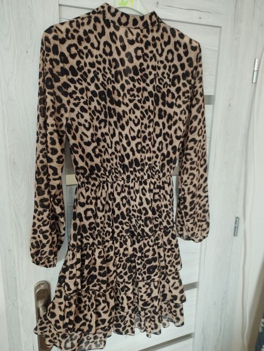 Sukienka panterka róż.S/M