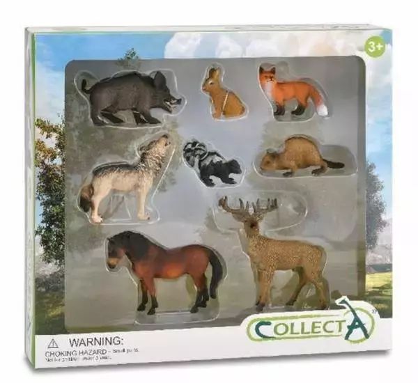 Zestaw leśne zwierzęta 8 el.. Nowy Produkt