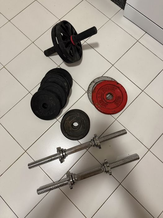 Kit musculação como novo