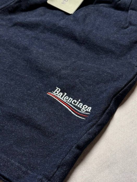 S,M,L,XL |  Шорти Balenciaga Political Campaign Washed Blue Shorts.
