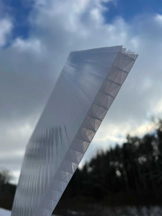 Poliwęglan komorowy 16mm STRONG opal/mleczny/biały UV Filtr