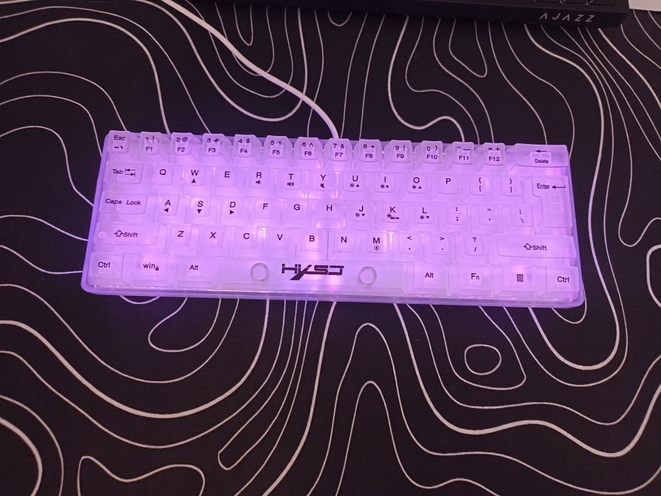 Компактная игровая клавиатура HKST (HXSJ) 60% White
