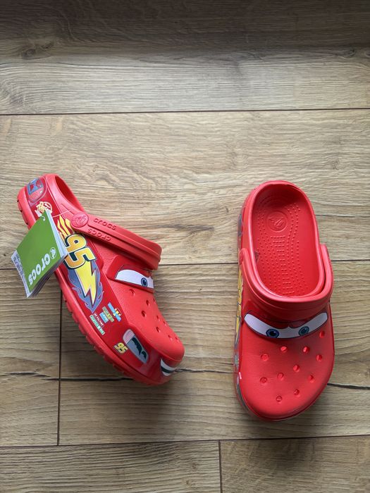 Crocs zygzak mcqueen czerwone na lato 37-38