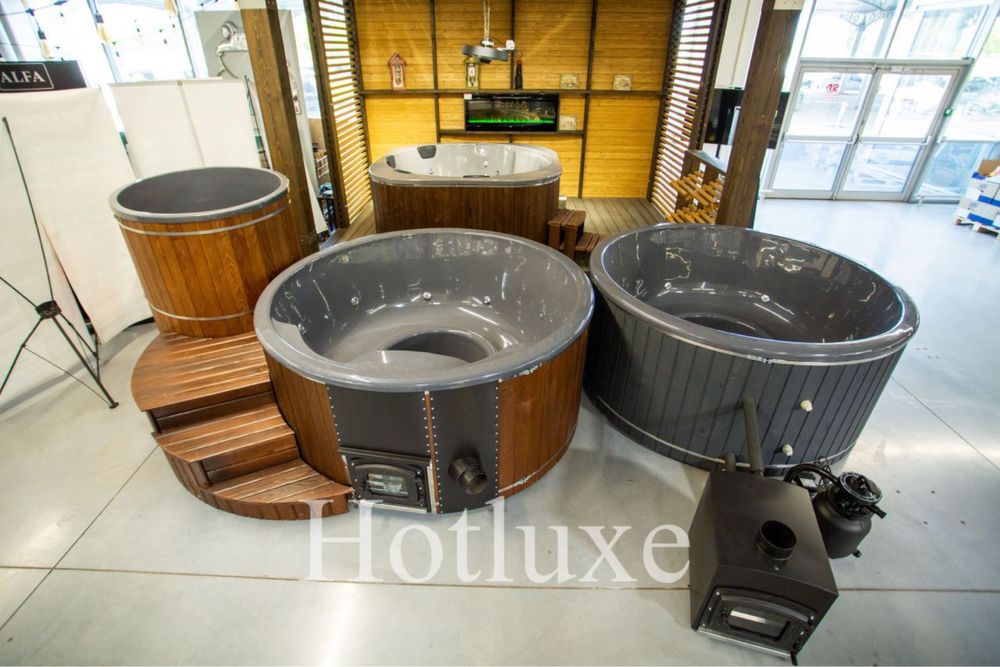 Чан, Купель на дровах, купель з піччю, Спа, офуро,