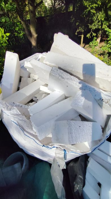 Big bag resztki steropian ścinki granulat  steropian gr. 25cm ,10 cm