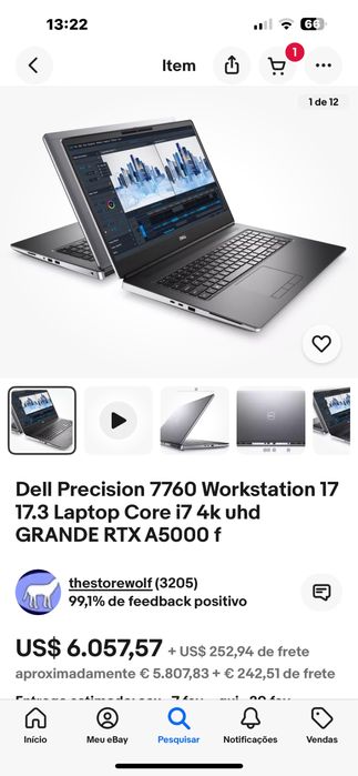 DELL workstation I7 5,1GHZ 10 G. 128GB 4K GRAFICA RTX A5000 SSD 2TB